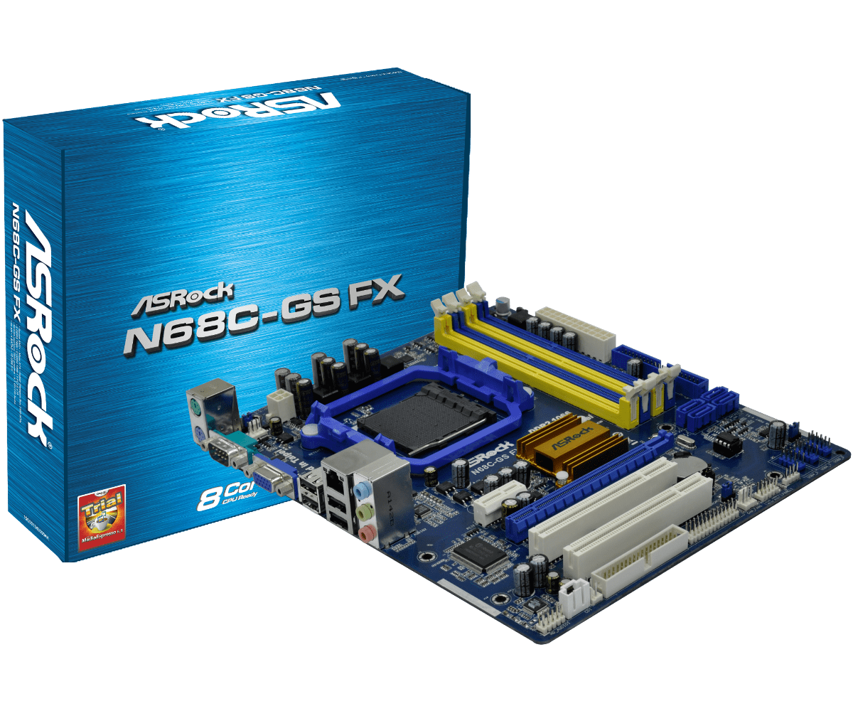 Asrock n68c gs4 fx какие процессоры